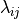 \lambda_{ij}