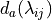 d_a(\lambda_{ij})