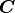 \boldsymbol{C}