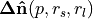 \mathbf{\Delta}\mathbf{\hat{n}}(p, r_s, r_l)