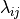 \lambda_{ij}