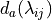 d_a(\lambda_{ij})