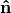 $\mathbf{\hat{n}}$