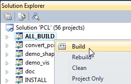 Build ALL_BUILD project